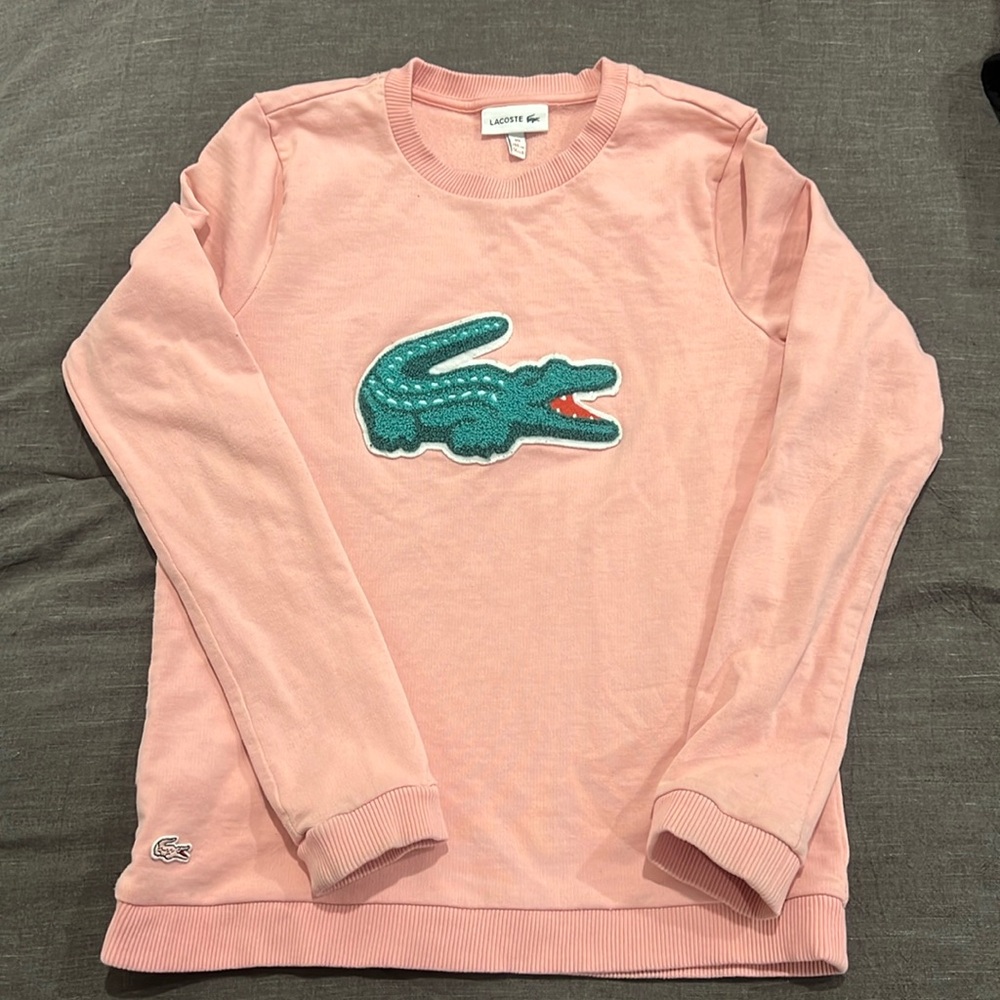 Lacoste pink sweatshirt
